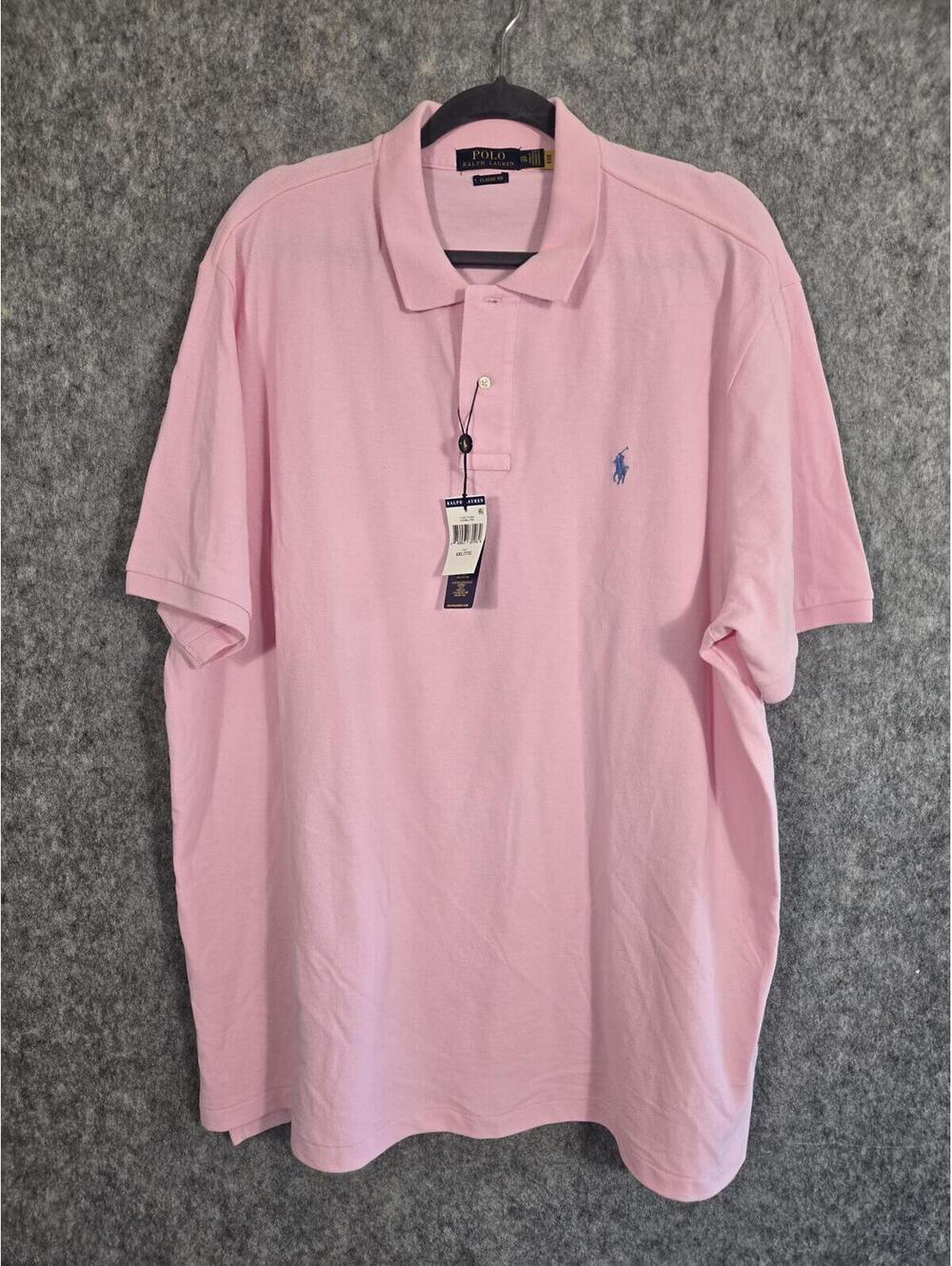 NWT Polo Ralph Lauren Men's Classic Fit Mesh Polo Pink XXL - Picture 2 of 8